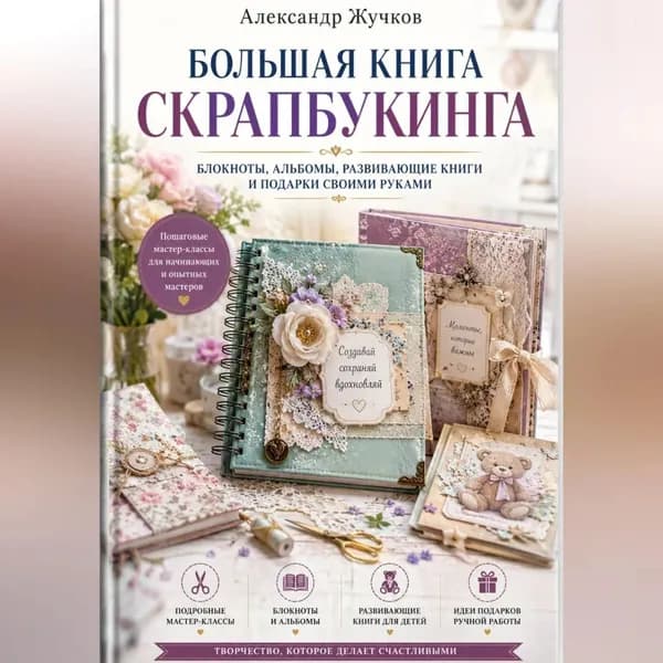 Большая книга скрапбукинга: блокноты, альбомы, развивающие книги и подарки своими руками | Жучков Александр | Электронная аудиокнига
