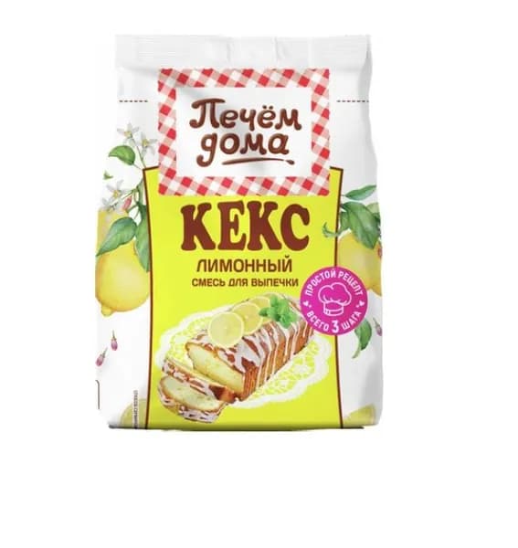 Печем дома Кекс ,Лимонный, 300г