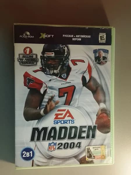 Диск с винтажной игрой для слабого ПК Madden NFL 2004 Русская и Английская версия