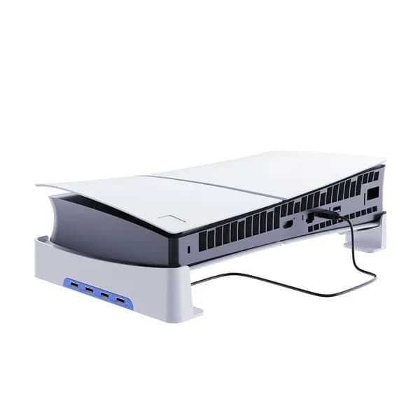Опора для PS5 Slim с четырьмя USB 2.0 и подставкой