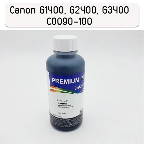 Чернила Canon G1400, G2400, G3400 (InkTec) C0090-100MB, Black (100мл) пигментные
