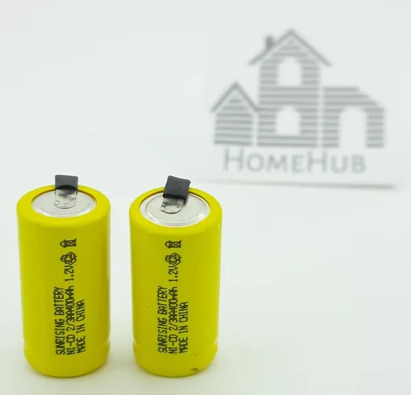 Аккумулятор Sunrising Ni-Cd, 2/3 AA, 1.2V, 400mAh, с лепестками, 2шт