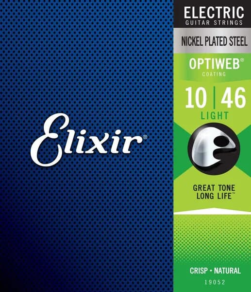 Струны для акустической гитары Elixir 19052 Nanoweb Люминофор медный,10-046