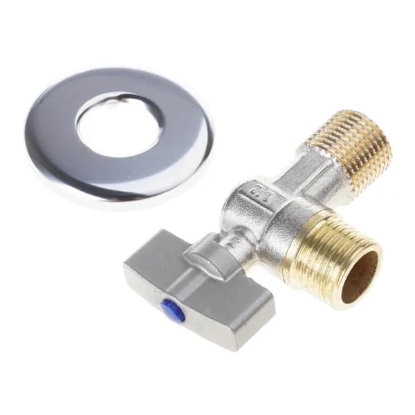 Латунный угловой запорный клапан 1/2", - BL