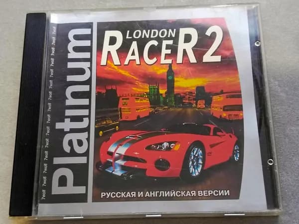 Диск с винтажной игрой для слабого ПК Racer 2: London