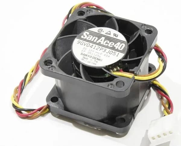 Asus Sanyo Denki San Ace 40 9GV0412P3J051 16500rpm размер 40x40 типа "пушка" толщиной 28мм для серверов 1U и асиков очень высокой мощности