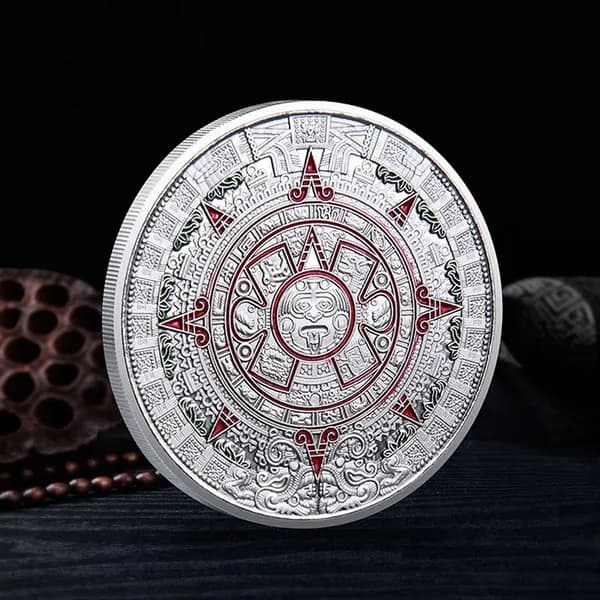 40*3mm Календарь майя и ацтеков, Культура художественных пророчеств, Предметы коллекционирования памятных монет