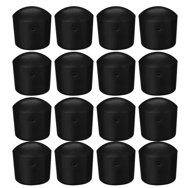 Пластиковые наконечники для стержней настольного футбола 16 мм черного цвета, набор из 16 шт для спортивных столов