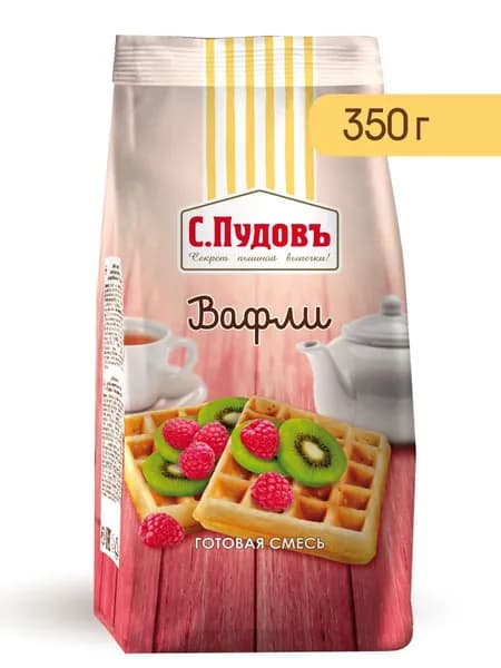 Смесь для выпечки "Вафли", С.Пудовъ, 350 г