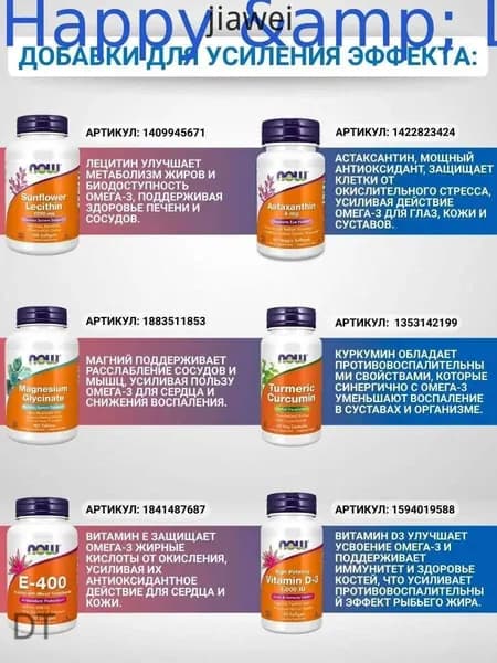 NOW Oмега-3, рыбий жир, 1000 мг, 200 капсул/Omega-3 Fish Oil
