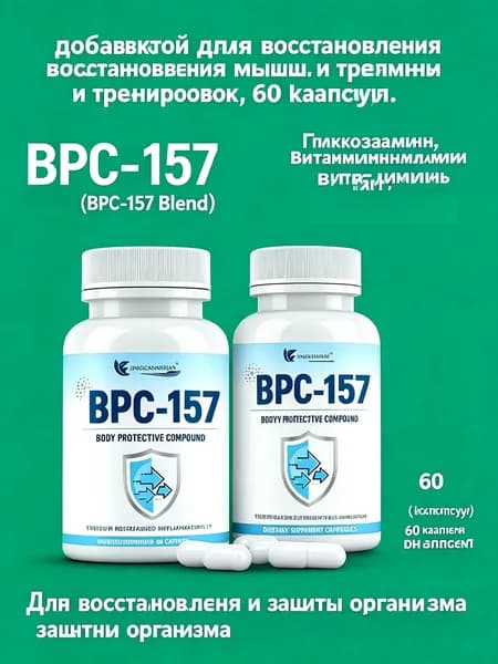 BPC-157 Body Protective Compound капсулы для восстановления и защиты организма (60 капсул)
