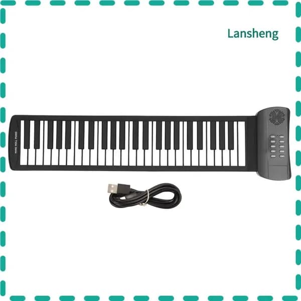 49 Keys Portable Piano, Простой в использовании и многофункциональный инструмент, идеальный для школьников и любителей PM49