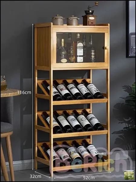 Деревянный винный шкаф для красного вина 52x32x116 см