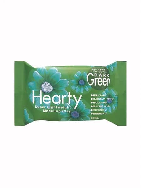 Полимерная глина Padico Hearty Dark Green (Харти темно-зелены), 50 г.