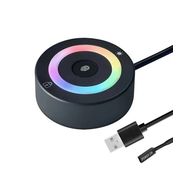 USB-ключ безопасности Fido с датчиком отпечатков пальцев для мгновенной разблокировки компьютера, Включение питания