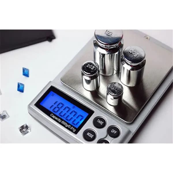Карманные цифровые весы 500 г, точность 0,01 г