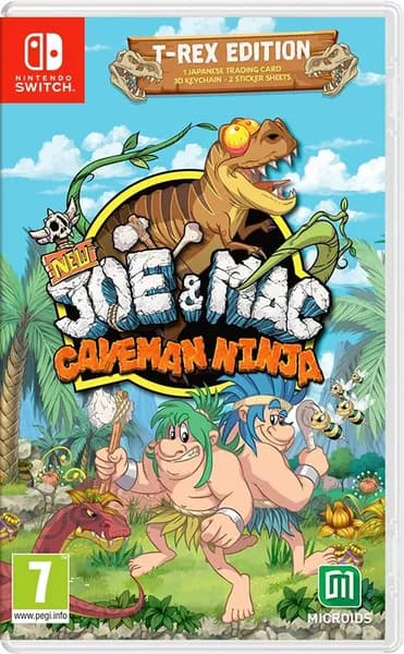 Игра New Joe and Mac: Caveman Ninja. T-Rex Edition (русские субтитры) для Nintendo Switch