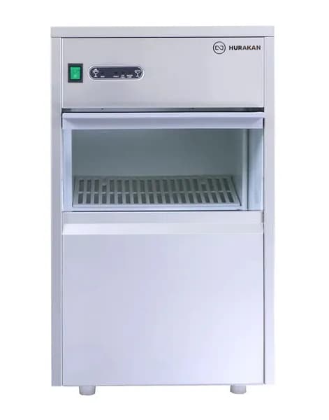 Льдогенератор профессиональный Hurakan HKN-GB20C, воздушное охлаждение, гранулированный, 20 кг/сутки, бункер 5 кг. 0.22 кВт.