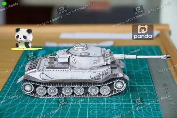 Бумажная модель немецкого танка Tiger P в масштабе 1:35 Модель VK4501