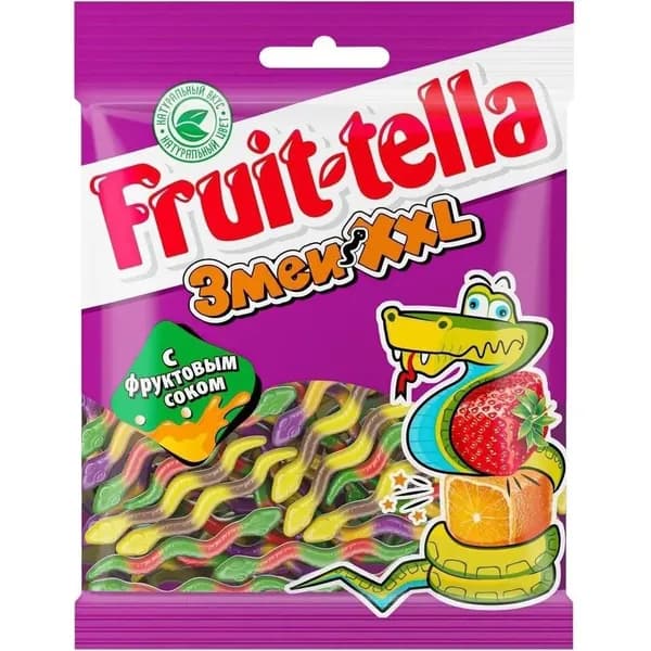 Мармелад Fruittella Змеи XXL 70 г