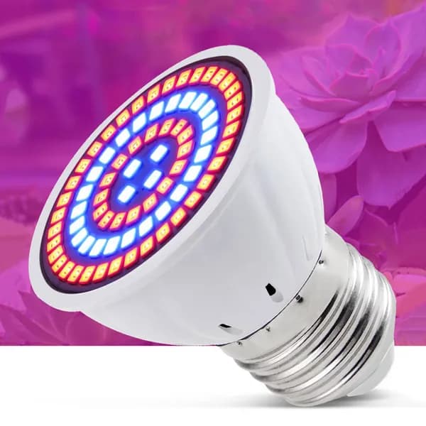 Светодиодная фитолампа E27, 220 В, 48 LED