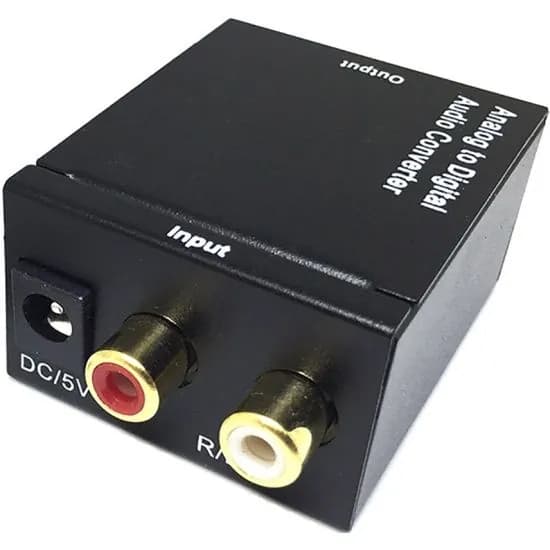 Внешняя звуковая карта 2.0 преобразователь аудиосигнала Espada EDH-RS, RCA x 2, S/PDIF, Toslink, АЦП, 5В 1А джек 5.5х2.5 мм, External Sound Adapter, аудио адаптер