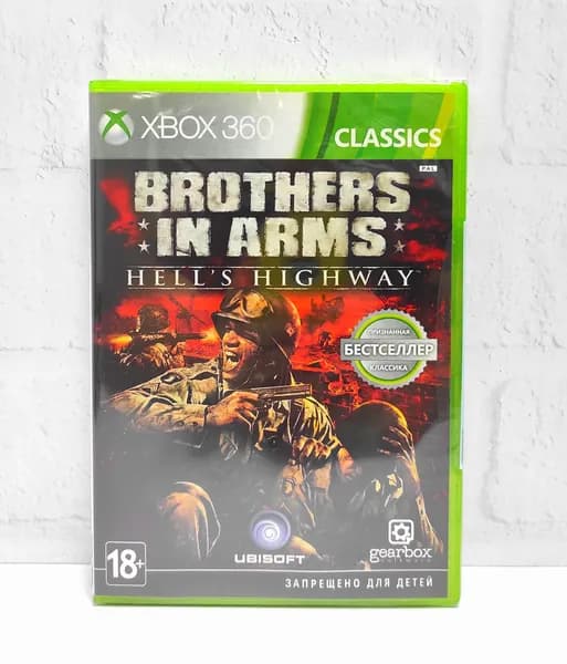 Brothers In Arms HellS Highway Английский язык Видеоигра на диске Xbox 360. Товар уцененный
