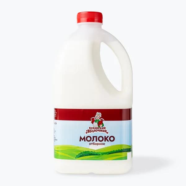 Молоко Отборное, 3,4-6%, 1,4 л, Кубанский молочник