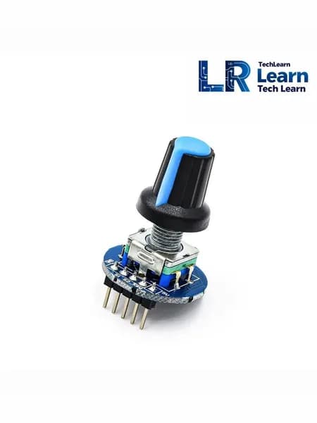 Модуль энкодера EC11, 20 импульсов, 5 контактов, с ручкой, для Arduino