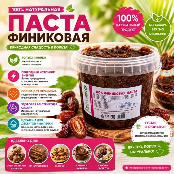 Паста Финиковая, 500 грамм
