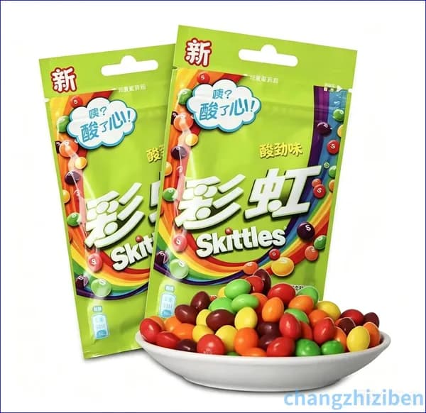 Сладости Skittles с необычным сочетанием цветов и фруктов в удобной упаковке