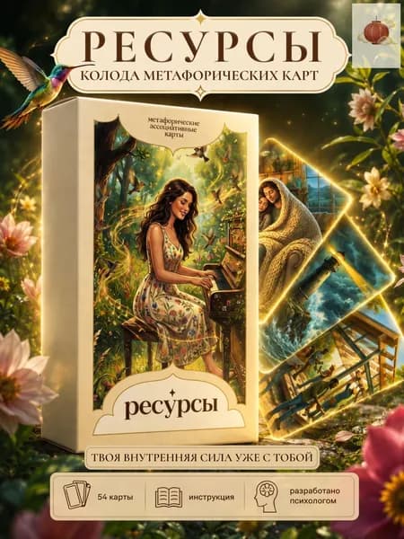 Метафорические ассоциативные карты "Ресурсы" 54 шт МАК карты универсальные для женщин