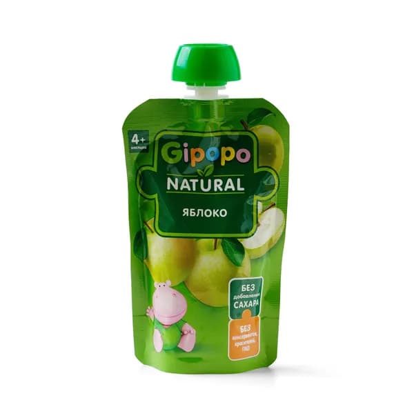 Пюре из яблок, Gipopo, 90 г, Россия
