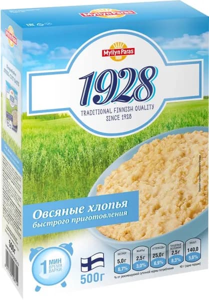 Хлопья Myllyn Paras Овсяные 500г