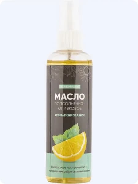 Масло подсолнечное оливковое Маслопродукт лимон, 100 мл