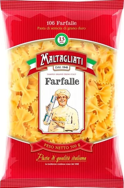 Макароны Maltagliati Бантики №106 450г