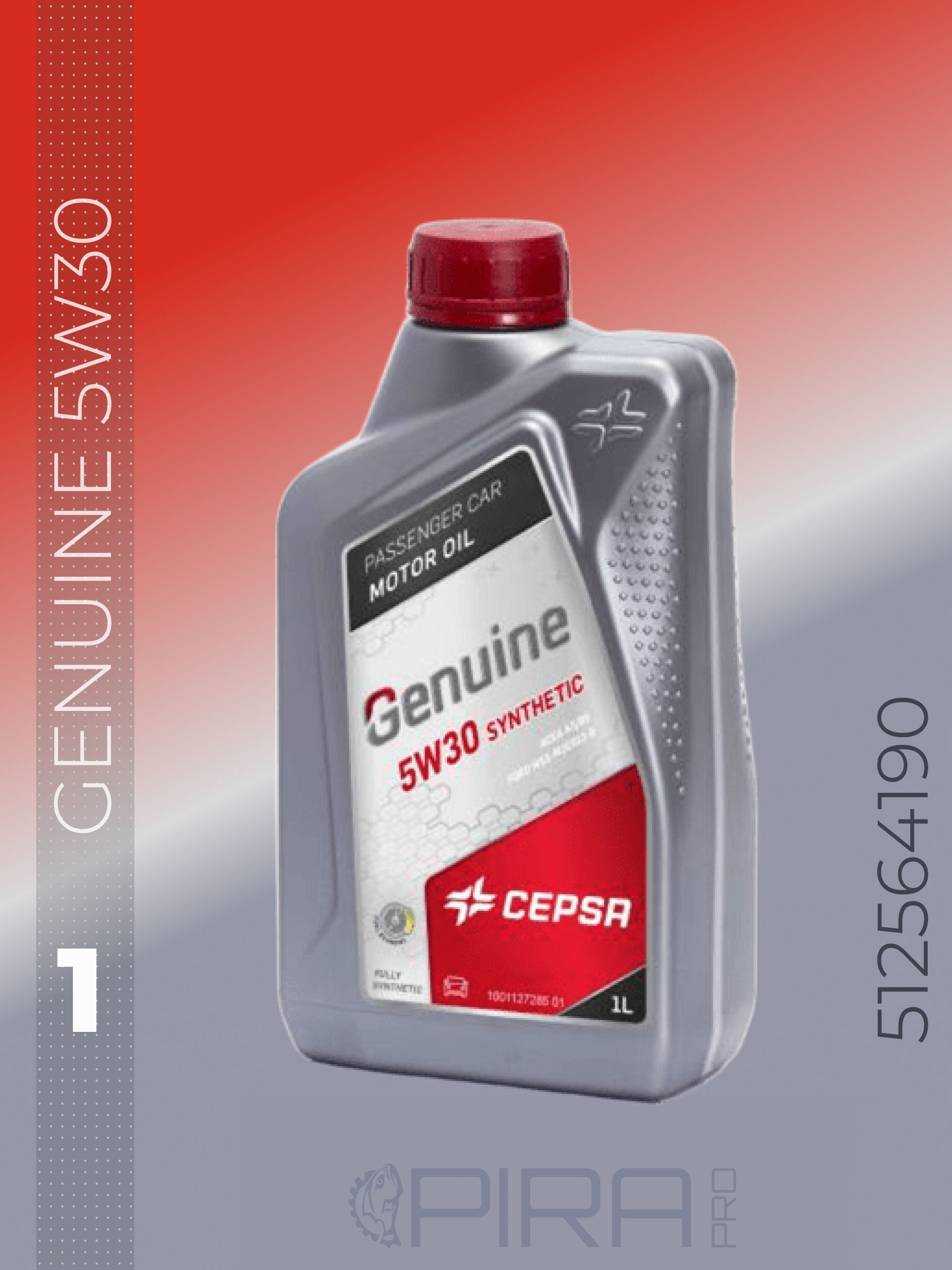 CEPSA GENUINE SYNTHETIC 5W-30 Масло моторное, Синтетическое, 1 л