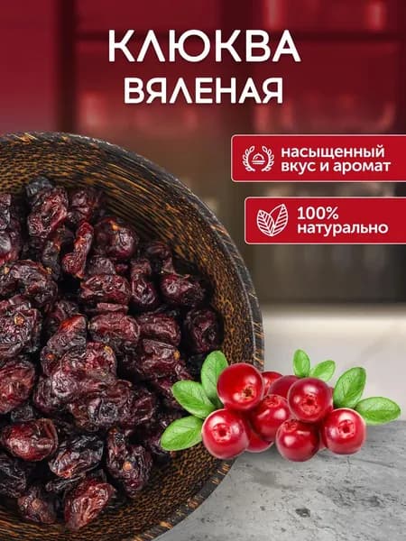 Клюква вяленая 100 гр.