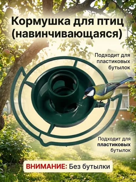Chenyang Кормушка для птиц WNQ01, пластиковая, 12.5x3.8 см