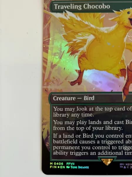 Портативные карты MTG Высококачественная фольга карт Final Fantasy Путешествие Chocobo 406