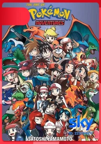Книга Pok mon Adventures 20th Anniversary Illustration Book / Мягкая обложка / Комикс / Хидэнори Кусака / Иллюстрации и скетчи к 20-летию серии Pokemon Adventures
