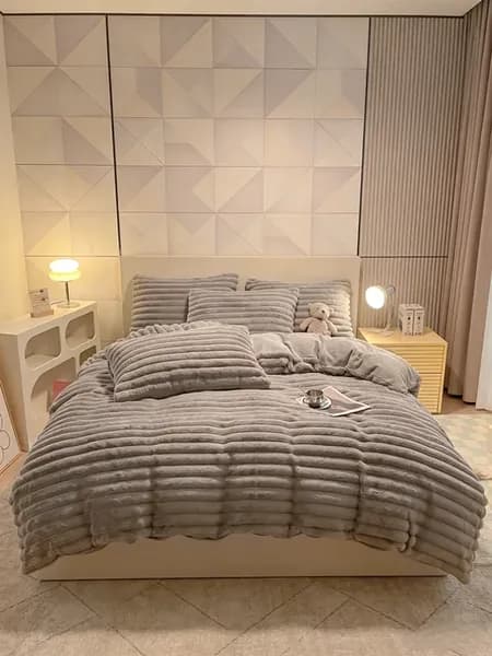 Постельное белье евро 200×230, велюр, комфортный сон