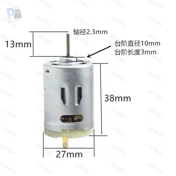RS-385SA микро круглый двигатель DC 12-36V 8000-20000rpm высокоскоростная угольная щетка электродвигатель DIY тепловая пушка фен игрушка