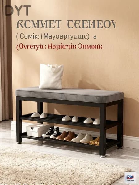 Комплект мебели для прихожей, черный, серый