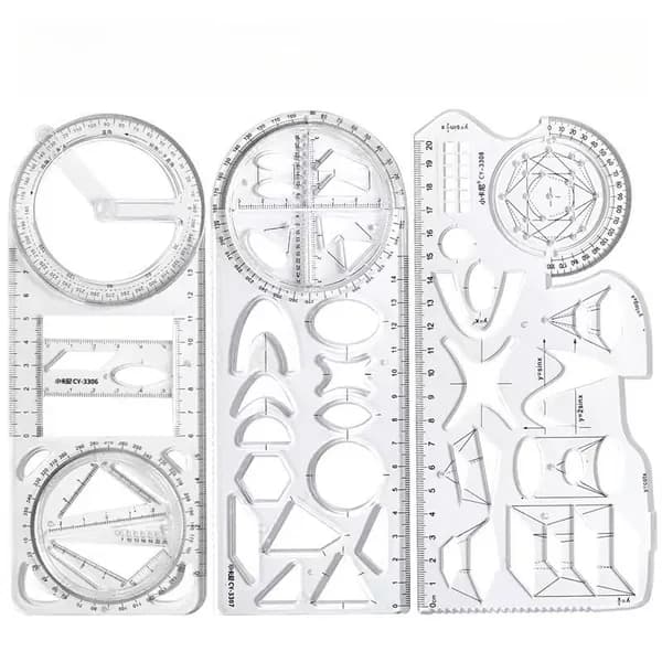 Многофункциональная линейка для геометрических 3PCS