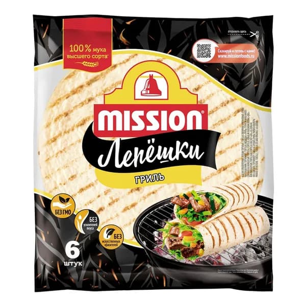 Тортилья Mission Гриль пшеничная 250 г