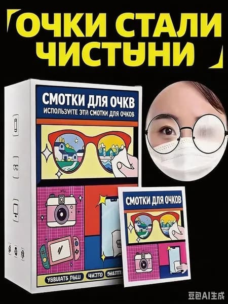 Влажные салфетки для очистки экрана и оптики