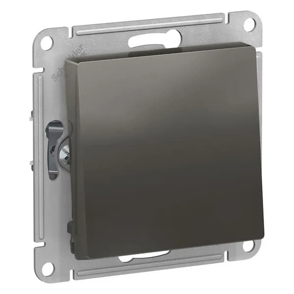 Переключатель одноклавишный ATLASDESIGN, 10АХ, цвет сталь, арт. ATN000961, Systeme Electric