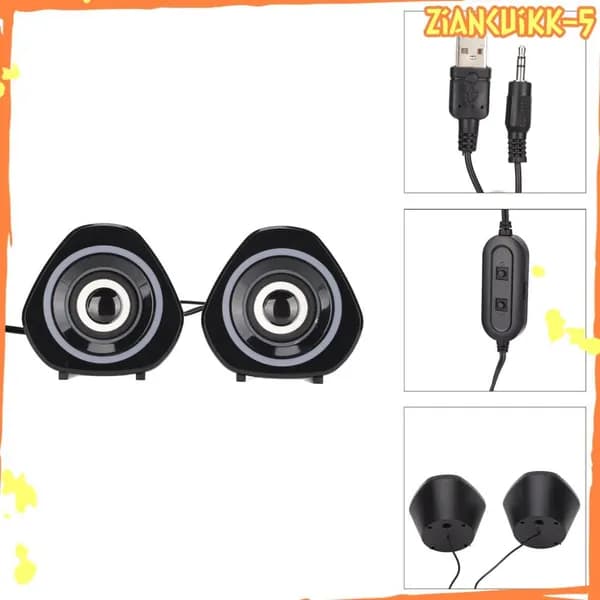 Настольные колонки Обновленная версия black blue light