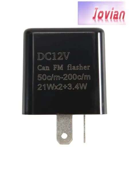 Реле мигания 2-pin для LED 12V, регулируемая частота 50 200 об/мин, для мотоциклов Honda/Kawasaki/Suzuki/Yamaha.